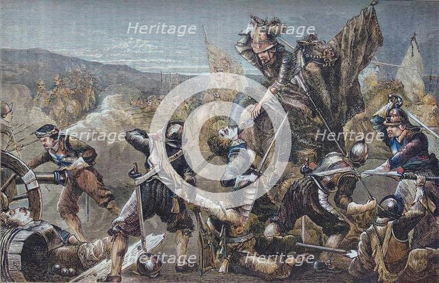 'The Battle of Naseby', 14 June 1645, (c1880). Creator: Unknown.