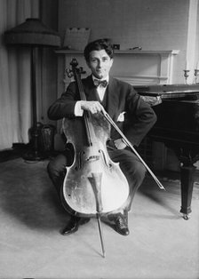 Michael Penha [with cello], between c1915 and c1920. Creator: Bain News Service.