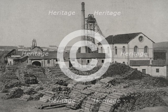The "Santa Isabel" mine, Bélmez, province of Cordoba, Andalusia, Spain, 1898. Creator: Unknown.