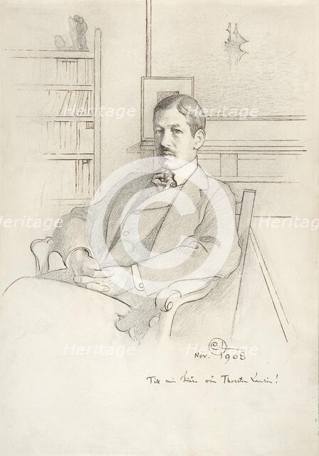 Portait of Thorsten Laurin, 1908. Creator: Carl Larsson.