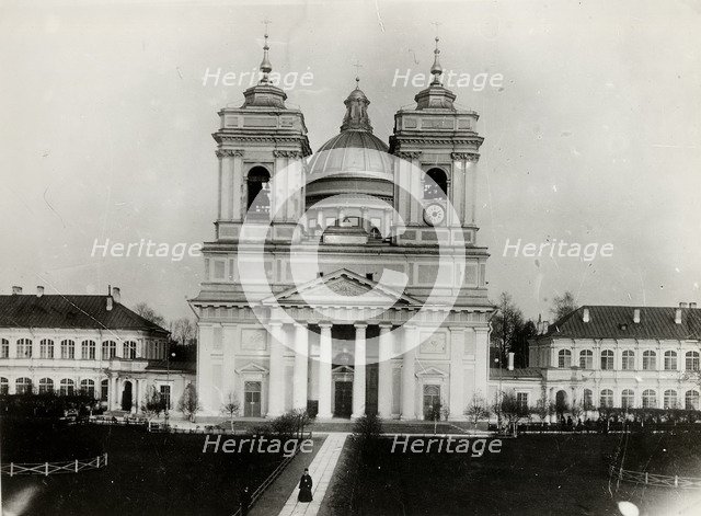 The Trinity Cathedral of the Saint Alexander Nevsky Lavra in Saint Petersburg, 1910s. Artist: Bulla, Karl Karlovich (1853-1929)