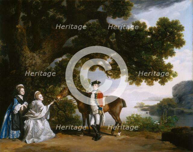 Captain Samuel Sharpe Pocklington with His Wife, Pleasance, and possibly His Sister, Frances, 1769. Creator: George Stubbs.