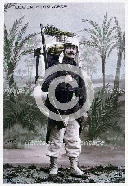 French Foreign legionnaire, c1900.  Artist: J Geiser