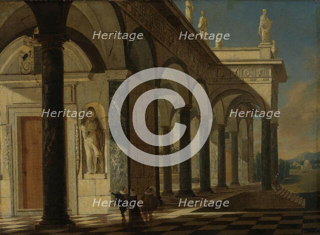 Architectural Scene, 1664. Creator: Wilhelm Schubert van Ehrenberg.