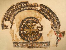 Textile Fragment, Byzantine, 5th-6th century. Creator: Unknown.