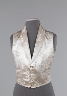 Evening vest, probably French, 1840-49. Creator: Unknown.