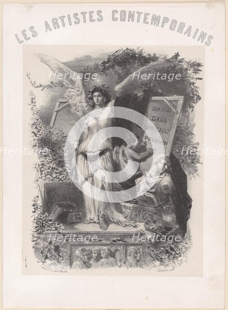 Contemporary Artists, ca. 1847. Creator: Célestin Nanteuil.