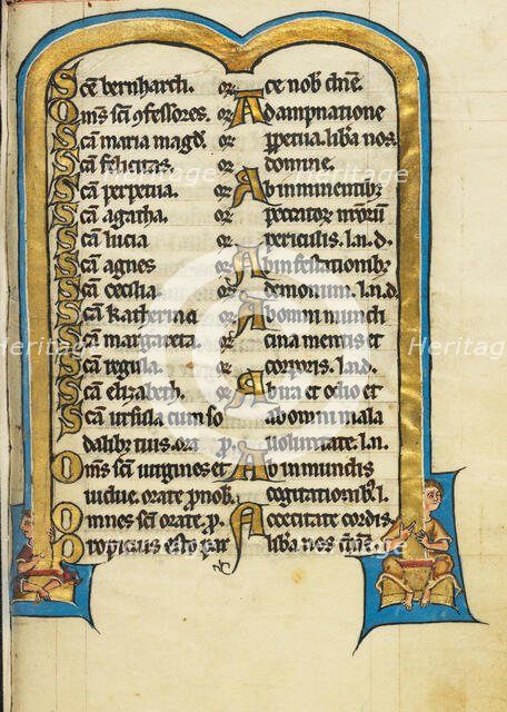 Decorated Text Page; Psalter, third quarter of 13th century. Creator: Unknown.