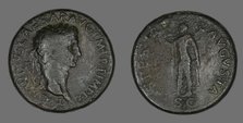 Sestertius (Coin) Portraying Emperor Claudius, 50-54. Creator: Unknown.