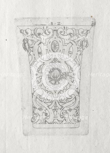 Ornamental Beaker, 1581. Creator: Bernhard Zan (German).