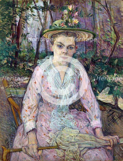 'Woman with an Umbrella', 1889.  Artist: Henri de Toulouse-Lautrec