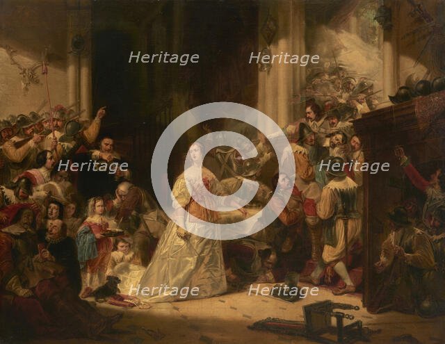 Capture, trial and death of Charles I, Mid-19th centur. Creator: Arienti, Carlo (1801-1873).