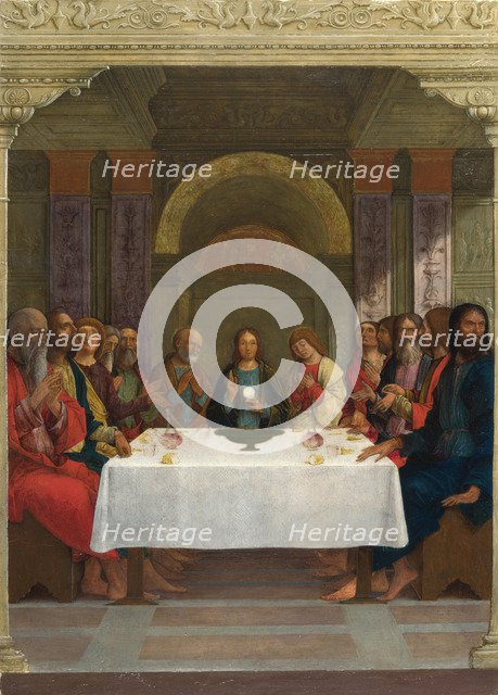 The Institution of the Eucharist, c.1490-1495. Artist: De' Roberti, Ercole (c. 1450-1496)