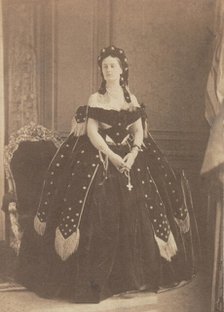 La Comtesse de Castiglione en Reine de la Nuit, 1863-67. Creator: Pierre-Louis Pierson.