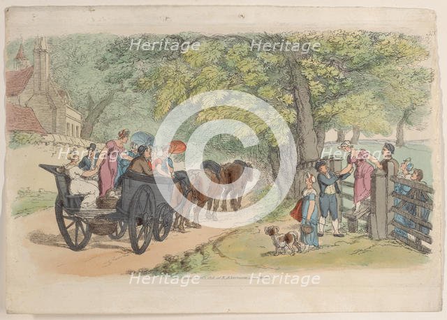 Plate 33, from "World in Miniature", 1816., 1816. Creator: Thomas Rowlandson.