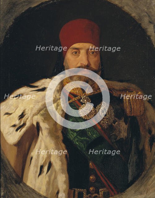 The Bey of Tunis, Sid Muhammed Es Sadok, 1862. Creator: Johan Fredrik Hockert.
