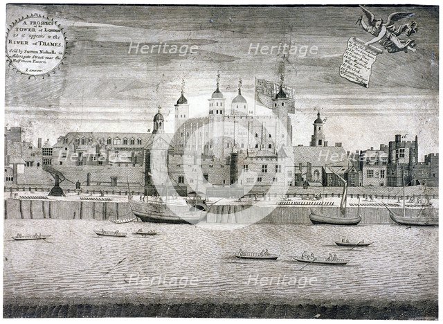Tower of London, c1750. Artist: Sutton Nicholls