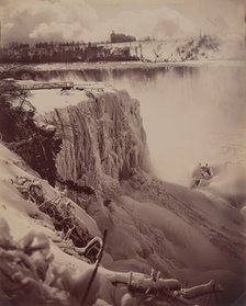 Frozen Falls, c. 1880. Creator: Charles Bierstadt.