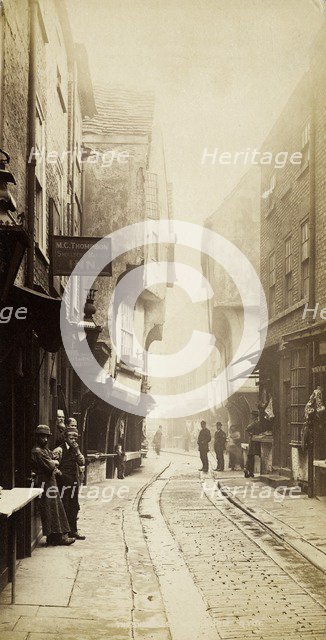 The Shambles, York, North Yorkshire, c1890s. Artist: George Washington Wilson and Company.