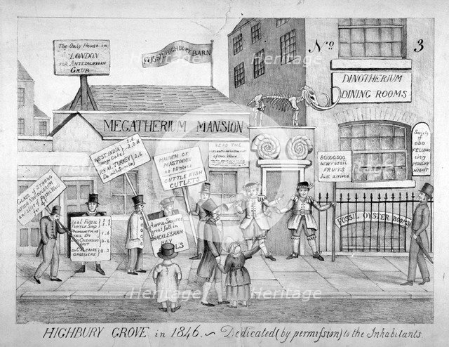 'Highbury Grove in 1846 - Dedicated by permission to the inhabitants', 1846. Artist: Anon