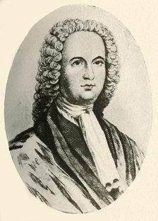 'Portrait of James Logan, in wig and judicial robe, worn in Pennsylvania', 1745, (1937). Creator: Unknown.