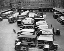 Lyons Vans, Cadby Hall, West Kensington, London. Artist: Unknown