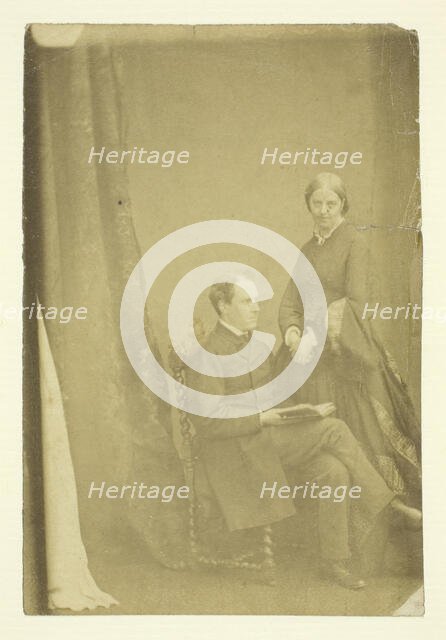 Mr. and Mrs. Craik, 1865/75. Creators: Unknown, Benjamin Mulock.