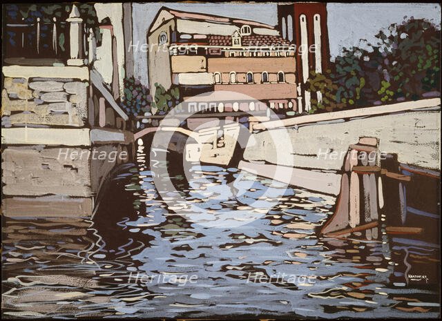 Memory of Venice 3 (Canal), 1904. Creator: Kandinsky, Wassily Vasilyevich (1866-1944).