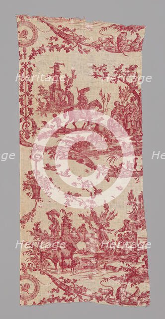 La Liberté Americaine (American Liberty) (Furnishing Fabric), France, 1783/89. Creators: Unknown, Oberkampf Manufactory.