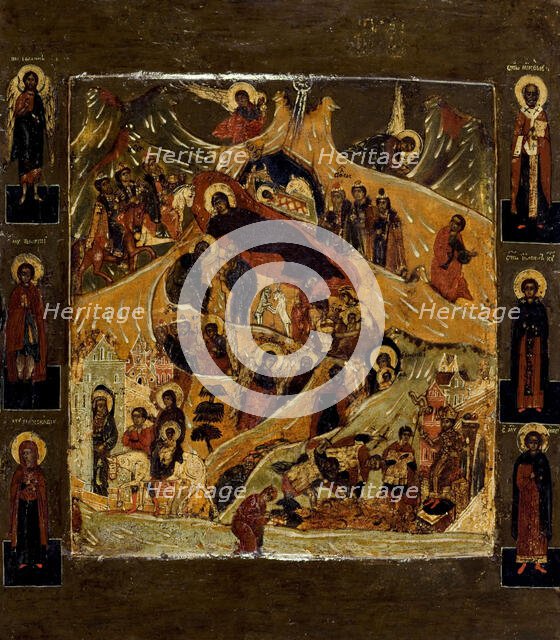 Nativity, between 1600 and 1700. Creator: Russian School.