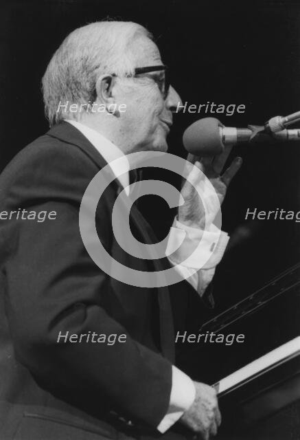 George Shearing, David Jacobs, Barbican, London, 1996. Creator: Brian Foskett.