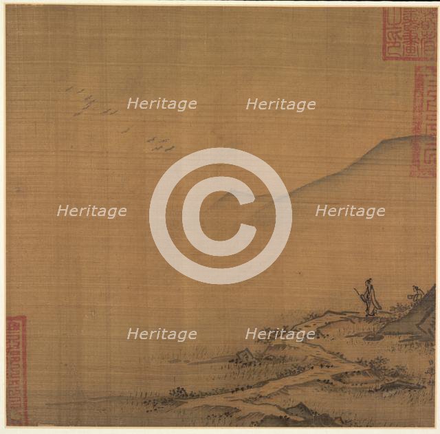Landscape with Flying Geese, mid-1200s. Creator: Ma Lin (Chinese, c. 1185-after 1260).
