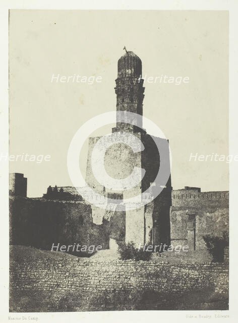 Mosquée du Khalife Haakem Biamrillah, Le Kaire, 1849/51, printed 1852. Creator: Maxime du Camp.