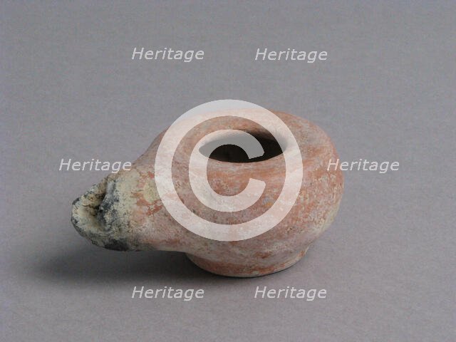 Oil Lamp, Coptic, 4th-7th century. Creator: Unknown.