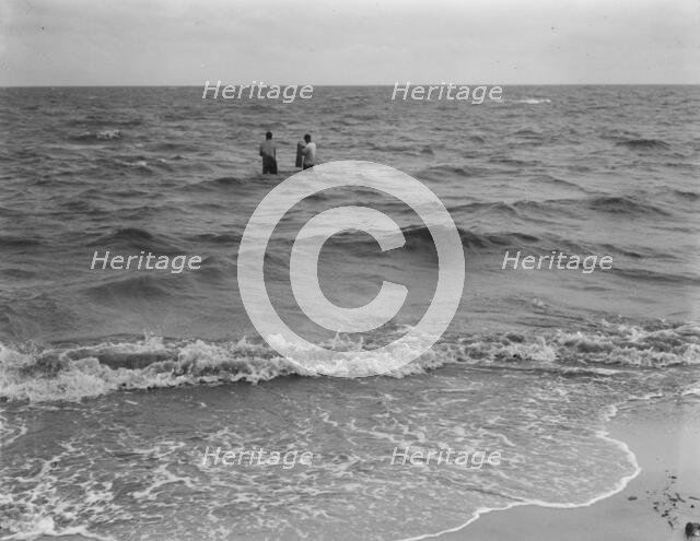Net fishing on the Gulf of Mexico, Pass Christian, Mississippi, 1937. Creator: Dorothea Lange.