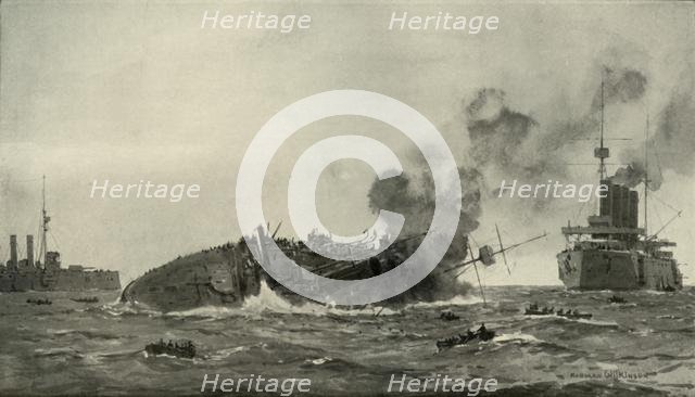 'The Loss of the "Aboukir", "Hogue", and "Cressy"', (1919). Creator: Unknown.