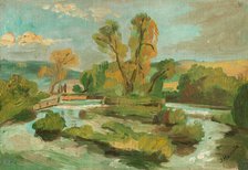 Little Island on a River, 1900-1920. Creator: Jozef Hanula.