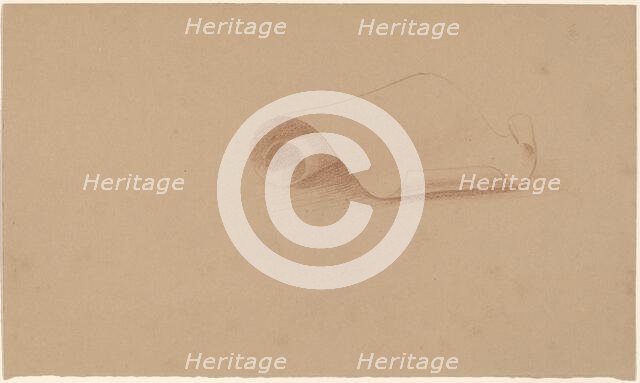 Study of a Scroll, 1890/1897. Creator: Charles Sprague Pearce.