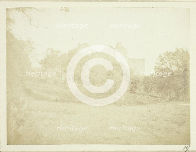 The same scene from the other side, The Castle of Doune, 1844. Creator: William Henry Fox Talbot.