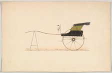 Design for Hooded Chaise, 1850-74. Creator: Unknown.