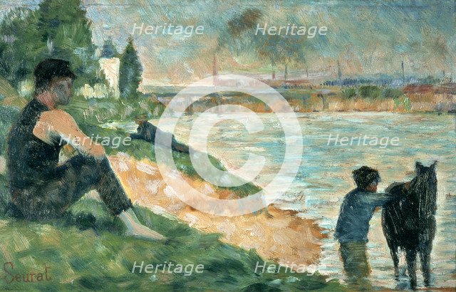 Study for 'Une Baignade', 1883. Artist: Georges-Pierre Seurat