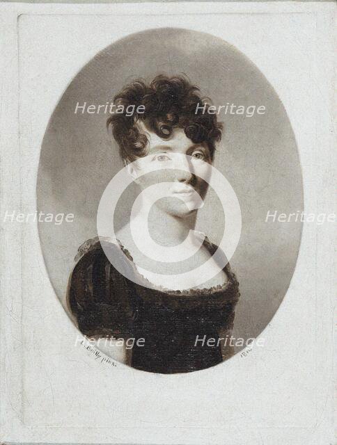 Portrait of the writer and composer Alexandrine Sophie de Bawr (1773-1860), 1810. Creator: Boilly, Louis-Léopold (1761-1845).