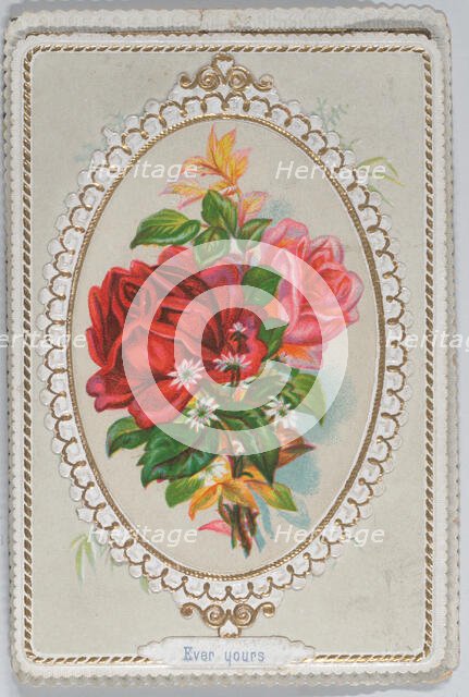 Valentine - Mechanical organ grinder, ca. 1875., ca. 1875. Creator: Anon.