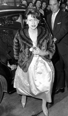 Princess Margaret arriving at the Royal Opera House, London, 1961. Artist: Unknown