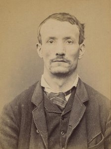 Serre. Auguste. 37 ans, né à Anonnay (Ardêche) le 13/10/56. Mégissier. Anarchiste. 20/1/94. , 1894. Creator: Alphonse Bertillon.