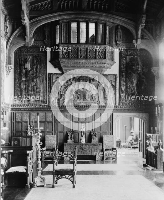 Interior of the home of Arthur Curtiss James, 39 East 69th Street, NY City, between 1914 and 1920. Creator: Frances Benjamin Johnston.