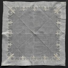 Handkerchief, 1800s. Creator: Unknown.