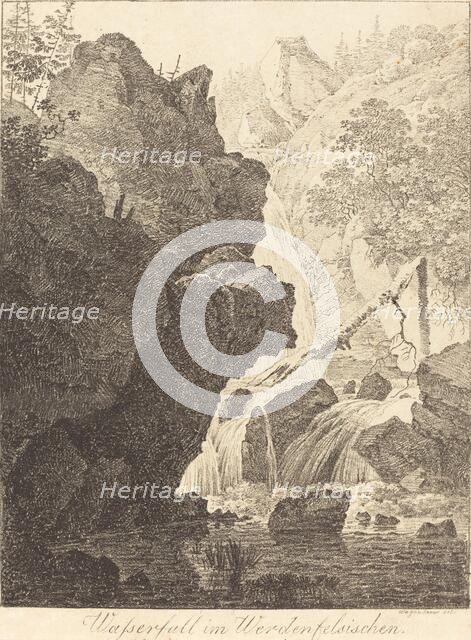 The Waterfall (Wasserfall im Werdenfelsischen), 1805. Creator: Max Josef Wagenbauer.