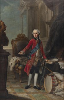 Portrait of Frederick (1753-1805), Hereditary Prince of Denmark and Norway, 1767. Creator: Ziesenis, Johann Georg, the Younger (1716-1776).