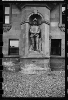 Statue of a knight, Netherby Hall, Arthuret, Cumbria, c1955-c1980. Creator: Ursula Clark.